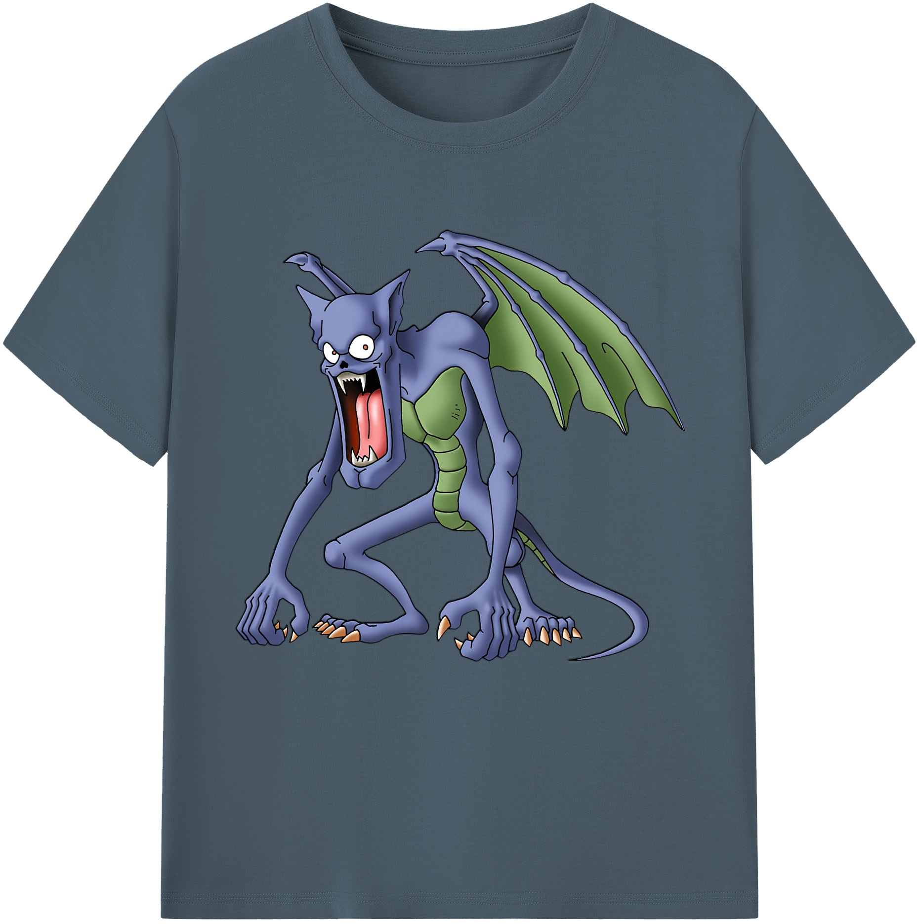 （画像用） ドラゴンクエスト Doragon Kuesuto Dragon Quest 綿100％半袖Tシャツ（フロントプリント）